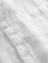 KnowledgeCotton Apparel - Custom fit linen shirt GOTS/Vegan - Bright White